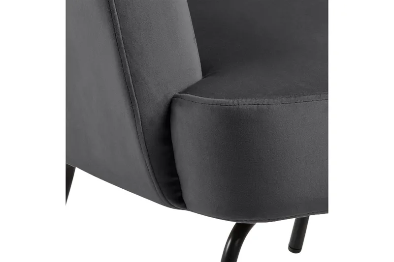 Melisan Loungefåtölj - Grå/Svart - Möbler - Fåtölj & stolar - Fåtölj