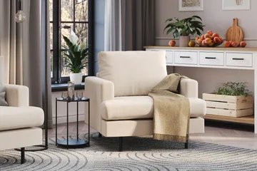 Menard Compact Fåtölj - Beige - Möbler - Fåtölj & stolar - Fåtölj