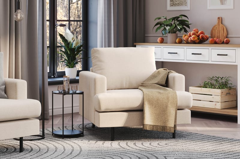 Menard Compact Fåtölj - Beige - Möbler - Fåtölj & stolar - Fåtölj