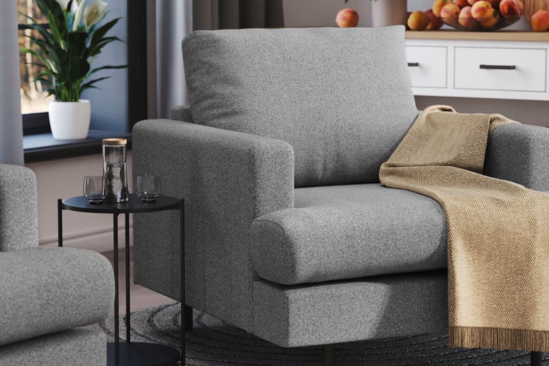 Menard Compact Fåtölj - Grå - Möbler - Fåtölj & stolar - Fåtölj