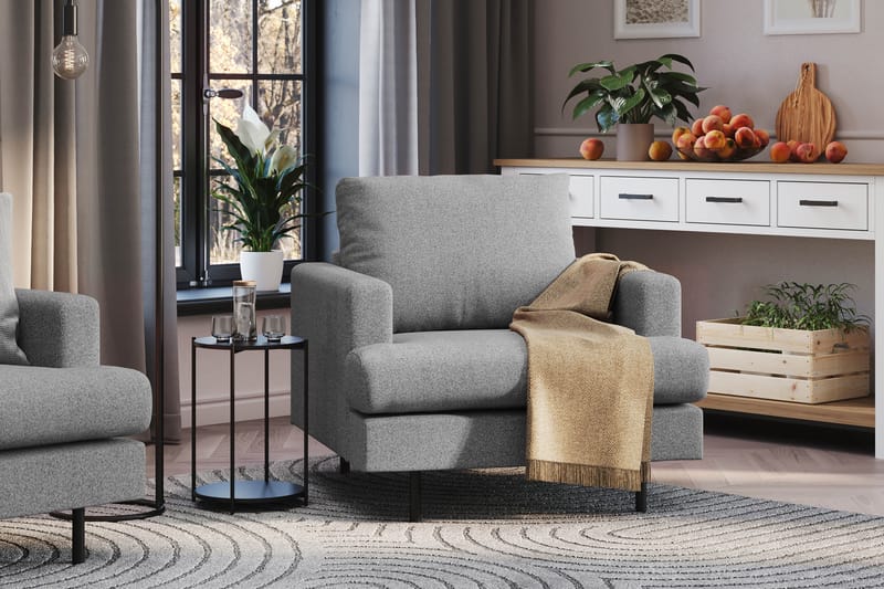 Menard Compact Fåtölj - Grå - Möbler - Fåtölj & stolar - Fåtölj