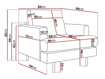 Menard Compact Fåtölj - Grön - Möbler - Fåtölj & stolar - Fåtölj