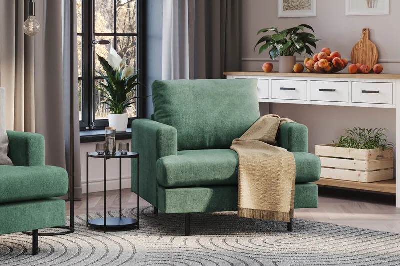 Menard Compact Fåtölj - Grön - Möbler - Fåtölj & stolar - Fåtölj