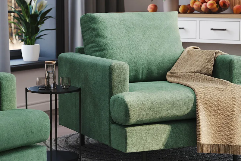 Menard Compact Fåtölj - Grön - Möbler - Fåtölj & stolar - Fåtölj