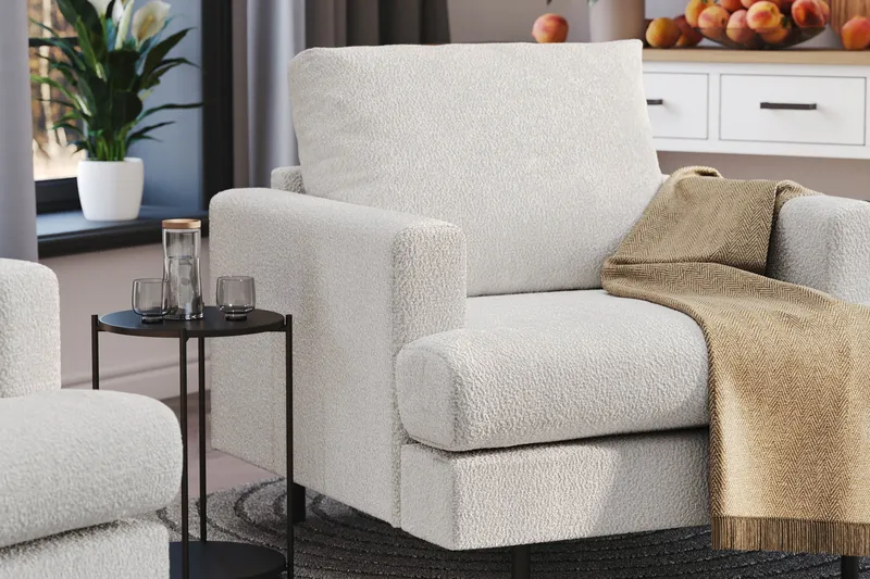 Menard Compact Fåtölj - Vit - Möbler - Fåtölj & stolar - Fåtölj