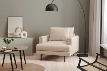 Menard Djup Fåtölj 97 cm Bred - Beige / Ljus - Möbler - Fåtölj & stolar - Fåtölj