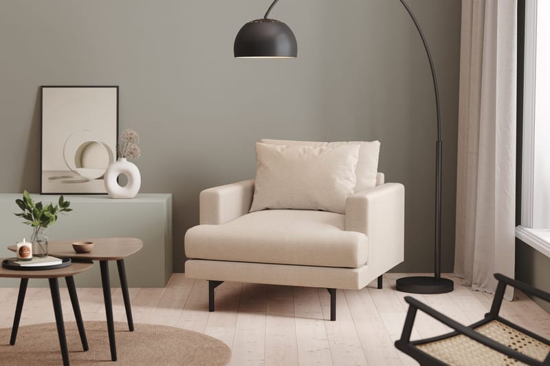 Menard Djup Fåtölj 97 cm Bred - Beige / Ljus - Möbler - Fåtölj & stolar - Fåtölj