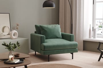 Menard Fåtölj - Grön - Möbler - Fåtölj & stolar - Fåtölj - Sammetsfåtölj