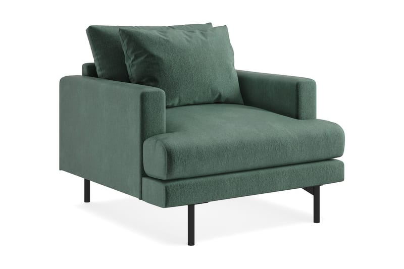 Menard Fåtölj - Grön - Möbler - Fåtölj & stolar - Fåtölj - Sammetsfåtölj