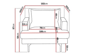Menard Fåtölj - Grön - Möbler - Fåtölj & stolar - Fåtölj