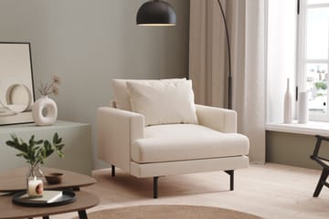 Menard Fåtölj - Ljusbeige - Möbler - Fåtölj & stolar - Fåtölj - Sammetsfåtölj