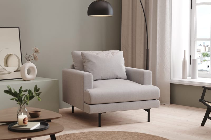 Menard Fåtölj - Ljusgrå - Möbler - Fåtölj & stolar - Fåtölj