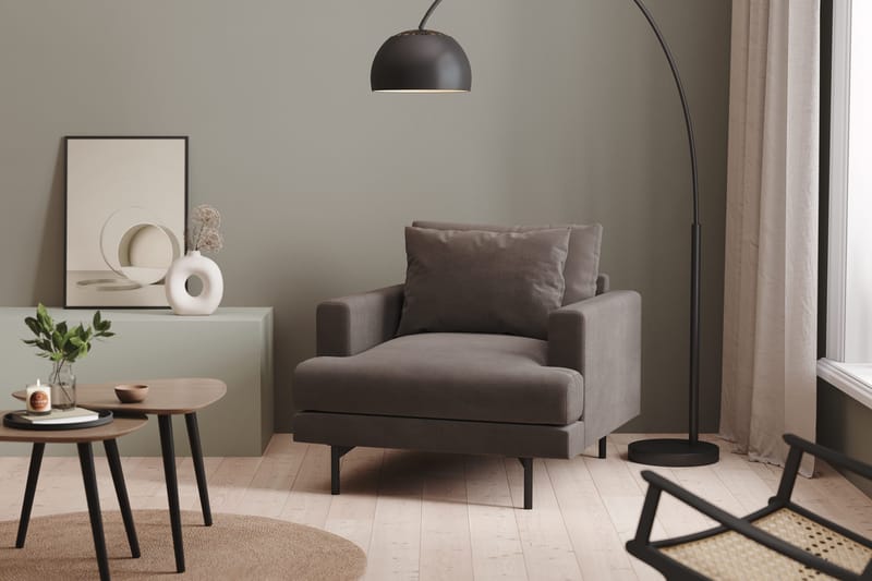 Menard Fåtölj - Mörkgrå - Möbler - Fåtölj & stolar - Fåtölj