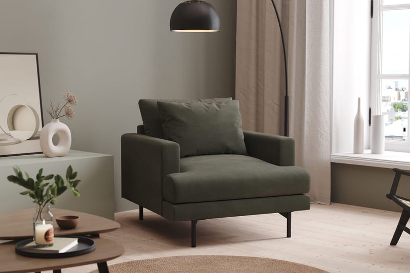 Menard Fåtölj - Mörkgrön - Möbler - Fåtölj & stolar - Fåtölj