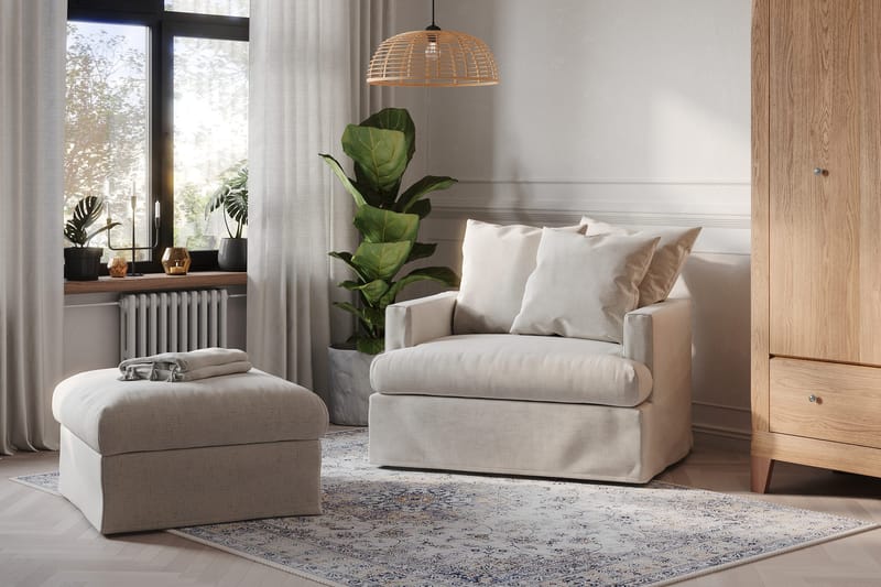 Menard Fåtölj Tvättbar & avtagbar klädsel - Beige - Möbler - Fåtölj & stolar - Fåtölj