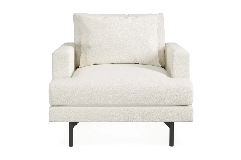 Menard Fåtölj - Vit Bouclé - Möbler - Fåtölj & stolar - Fåtölj