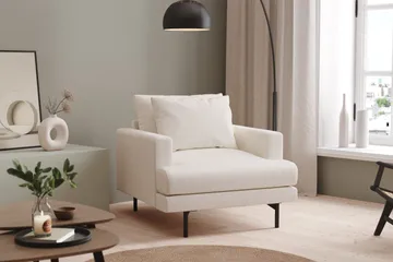 Menard Fåtölj - Vit Bouclé - Möbler - Fåtölj & stolar - Fåtölj