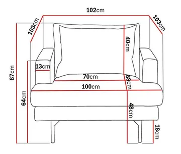 Fåtölj Menard i Tyg - Beige - Möbler - Fåtölj & stolar - Fåtölj