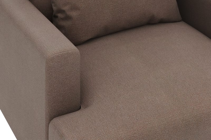Fåtölj Menard i Tyg - Brun - Möbler - Fåtölj & stolar - Fåtölj