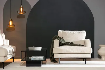 Menard Stor Fåtölj Manchester Tyg - Ljus Beige - Möbler - Fåtölj & stolar - Fåtölj