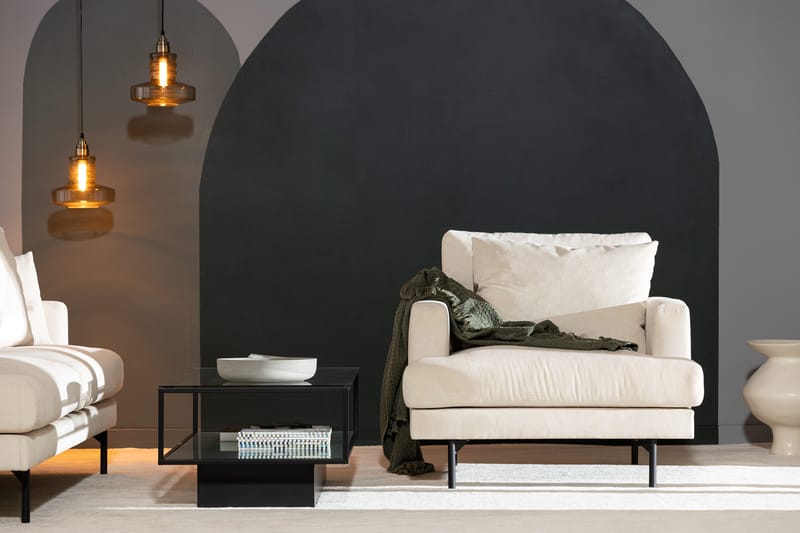 Menard Stor Fåtölj Manchester Tyg - Ljus Beige - Möbler - Fåtölj & stolar - Fåtölj