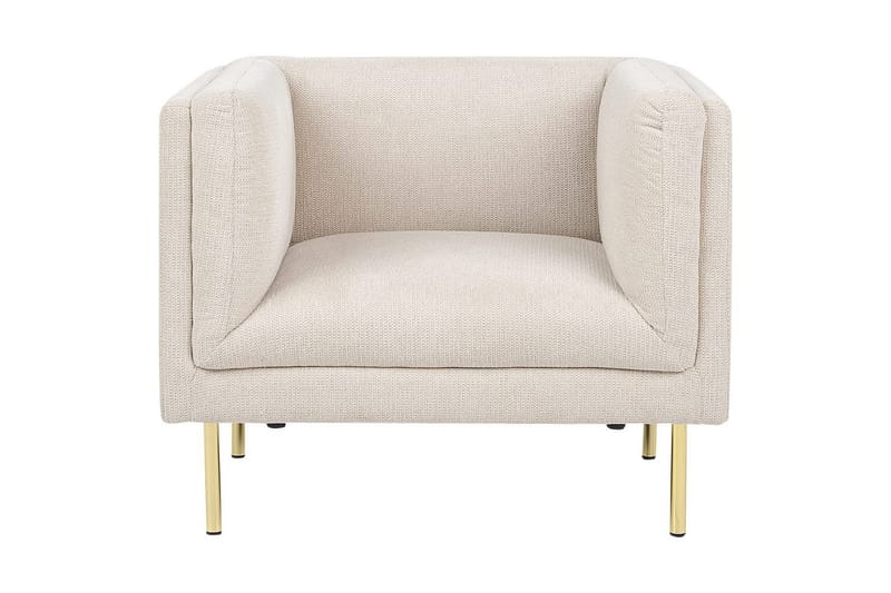 Fåtölj Moen - Beige, guld - Möbler - Fåtölj & stolar - Fåtölj