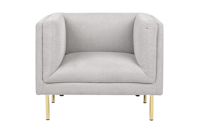 Fåtölj Moen - Grå, guld - Möbler - Fåtölj & stolar - Fåtölj