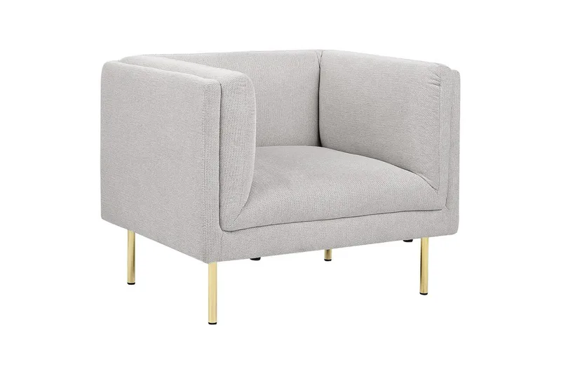 Fåtölj Moen, Grå, guld