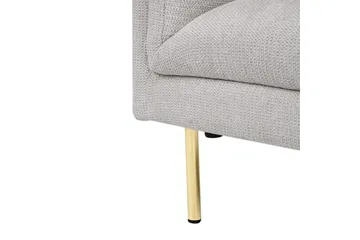 Fåtölj Moen - Grå, guld - Möbler - Fåtölj & stolar - Fåtölj