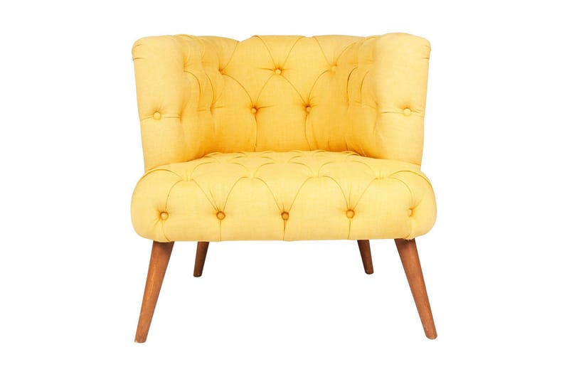 Monroew Fåtölj - Gul/Natur - Möbler - Fåtölj & stolar - Fåtölj