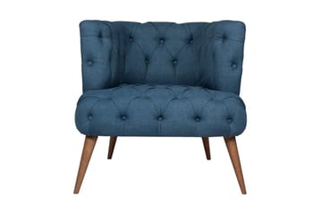 Monroew Fåtölj - Mörkblå/Natur - Möbler - Fåtölj & stolar - Fåtölj