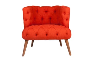 Monroew Fåtölj - Röd/Natur - Möbler - Fåtölj & stolar - Fåtölj