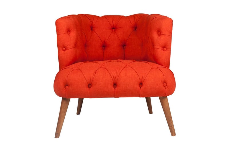 Monroew Fåtölj - Röd/Natur - Möbler - Fåtölj & stolar - Fåtölj