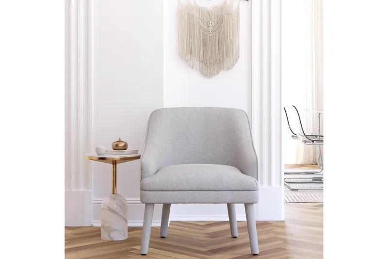 Mr. Kate Fåtölj Ljusgrå - Dorel Home - Möbler - Fåtölj & stolar - Fåtölj