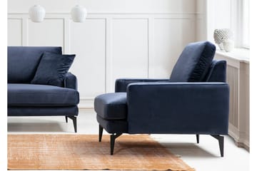 Mukes Fåtölj med Armstöd - Blå - Möbler - Fåtölj & stolar - Fåtölj