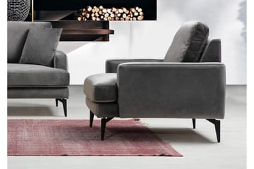 Mukes Fåtölj med Armstöd - Svart - Möbler - Fåtölj & stolar - Fåtölj