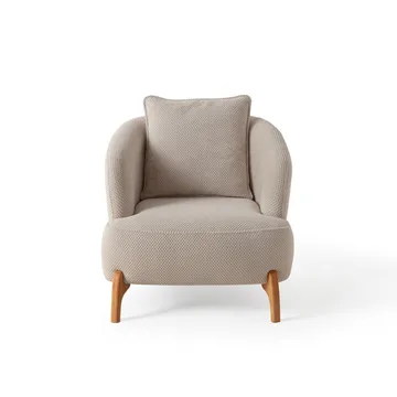 Munemori Öronlappsfåtölj 81x76x81 cm - Beige - Möbler - Fåtölj & stolar - Fåtölj - Öronlappsfåtölj
