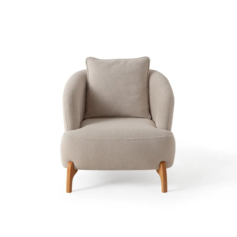 Munemori Öronlappsfåtölj 81x76x81 cm - Beige - Möbler - Fåtölj & stolar - Fåtölj - Öronlappsfåtölj