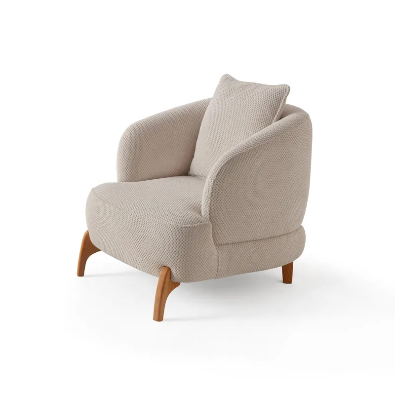 Munemori Öronlappsfåtölj 81x76x81 cm - Beige - Möbler - Fåtölj & stolar - Fåtölj - Öronlappsfåtölj
