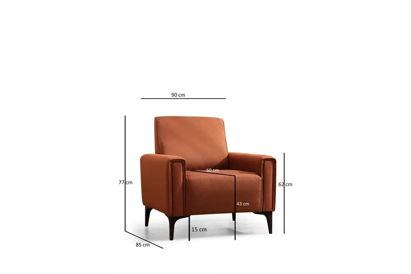 Naoko Fåtölj - Röd - Möbler - Fåtölj & stolar - Fåtölj