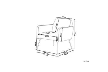 Fåtölj Narken - Beige, svart - Möbler - Fåtölj & stolar - Fåtölj