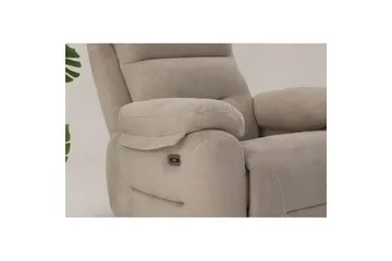 Navren Reclinerfåtölj Elektrisk - Krämvit - Möbler - Fåtölj & stolar - Fåtölj - Liggfåtölj