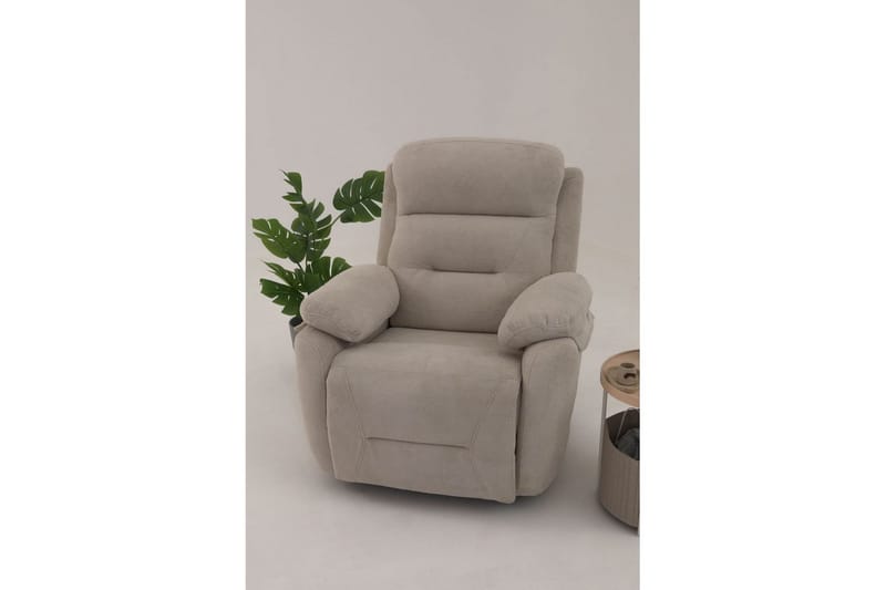Navren Reclinerfåtölj Elektrisk - Krämvit - Möbler - Fåtölj & stolar - Fåtölj - Liggfåtölj