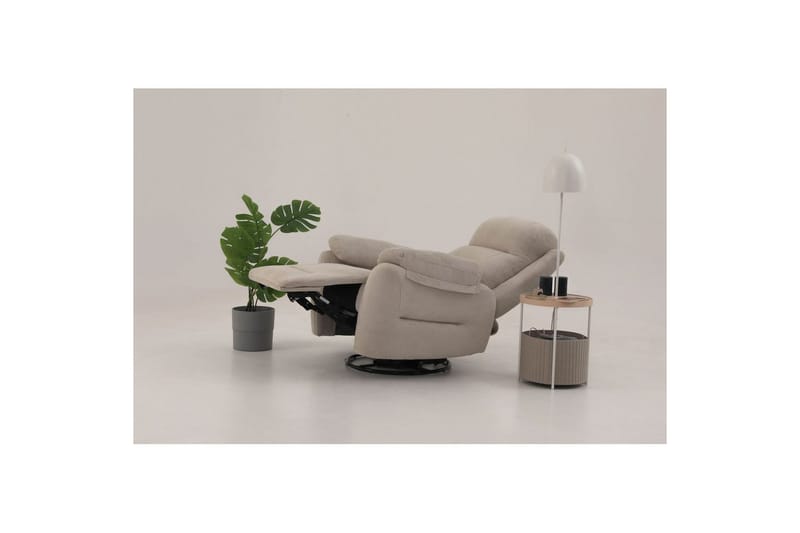 Navren Reclinerfåtölj Elektrisk - Krämvit - Möbler - Fåtölj & stolar - Fåtölj - Liggfåtölj