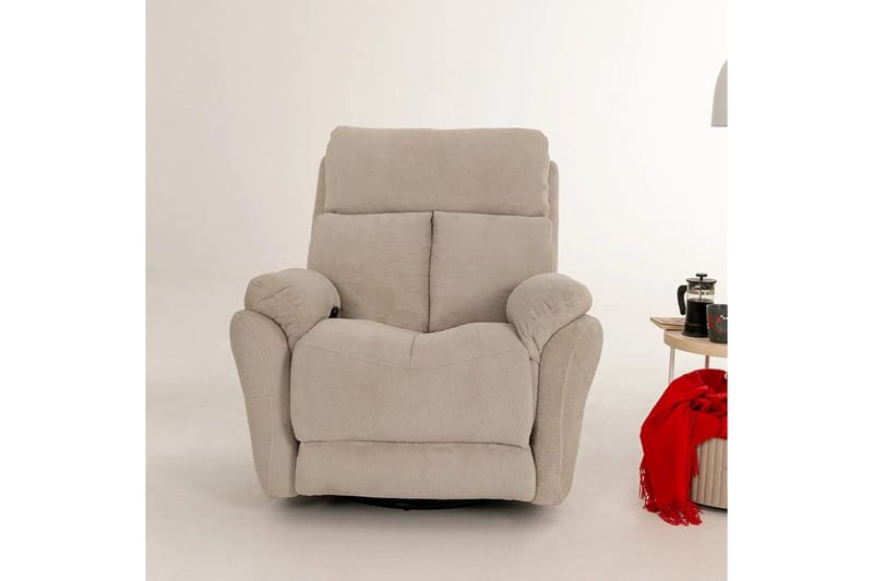 Navren Reclinerfåtölj Elektrisk - Krämvit - Möbler - Fåtölj & stolar - Fåtölj - Liggfåtölj
