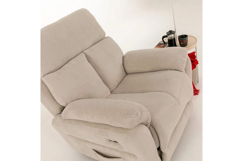Navren Reclinerfåtölj Elektrisk - Krämvit - Möbler - Fåtölj & stolar - Fåtölj - Liggfåtölj
