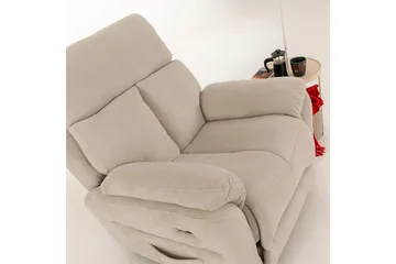 Navren Reclinerfåtölj Elektrisk - Krämvit - Möbler - Fåtölj & stolar - Fåtölj - Biofåtölj & reclinerfåtölj