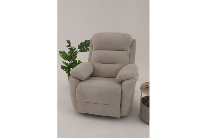 Navren Reclinerfåtölj Elektrisk - Krämvit - Möbler - Fåtölj & stolar - Fåtölj - Liggfåtölj