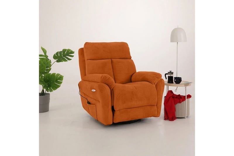 Navren Reclinerfåtölj Elektrisk - Röd - Möbler - Fåtölj & stolar - Fåtölj - Liggfåtölj