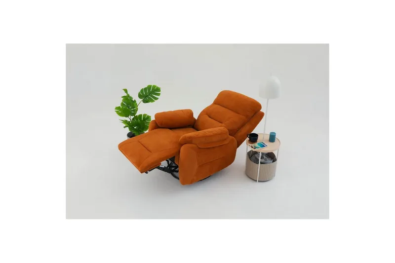 Navren Reclinerfåtölj Elektrisk - Röd - Möbler - Fåtölj & stolar - Fåtölj - Biofåtölj & reclinerfåtölj